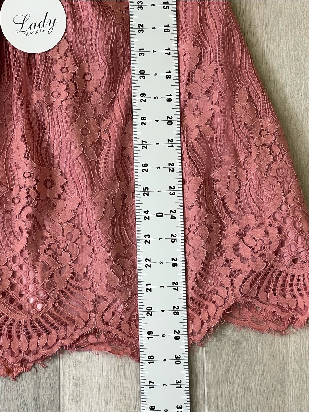 NWT Lady Black Tie Aurelia Mauve Lace Fit & Flare Dress Size Small - Picture 4 of 10